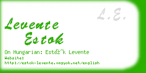 levente estok business card
